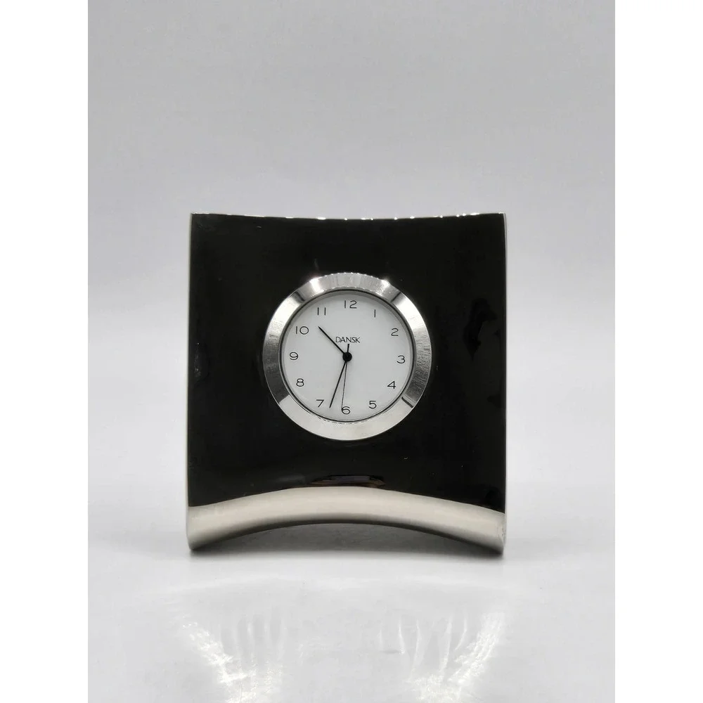 Dansk Denmark Stainless Steel Desk Clock Jens Quistgaard Modernist Table Clock
